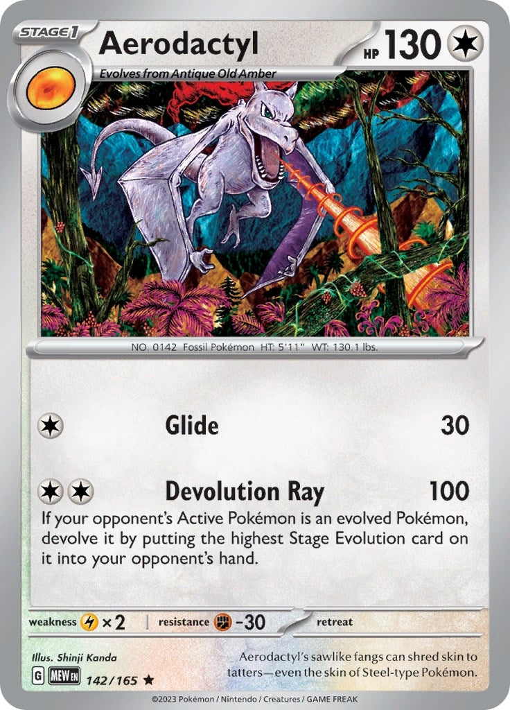 Image for Aerodactyl (142/165) (MEW) - Pokemon