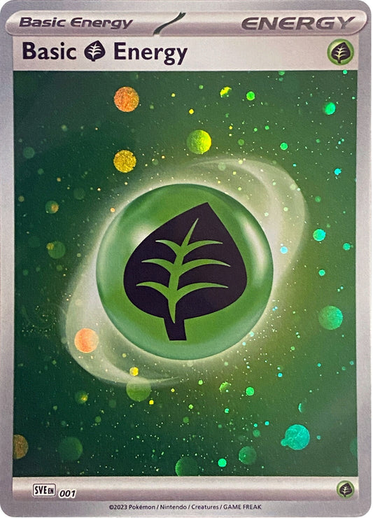 Image for Basic Grass Energy (Cosmos Holo) (001) (SVE) - Pokemon