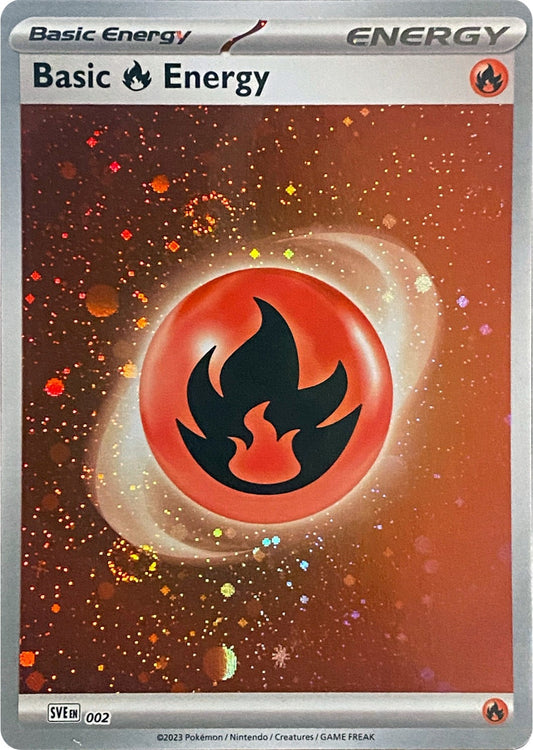 Image for Basic Fire Energy (Cosmos Holo) (002) (SVE) - Pokemon