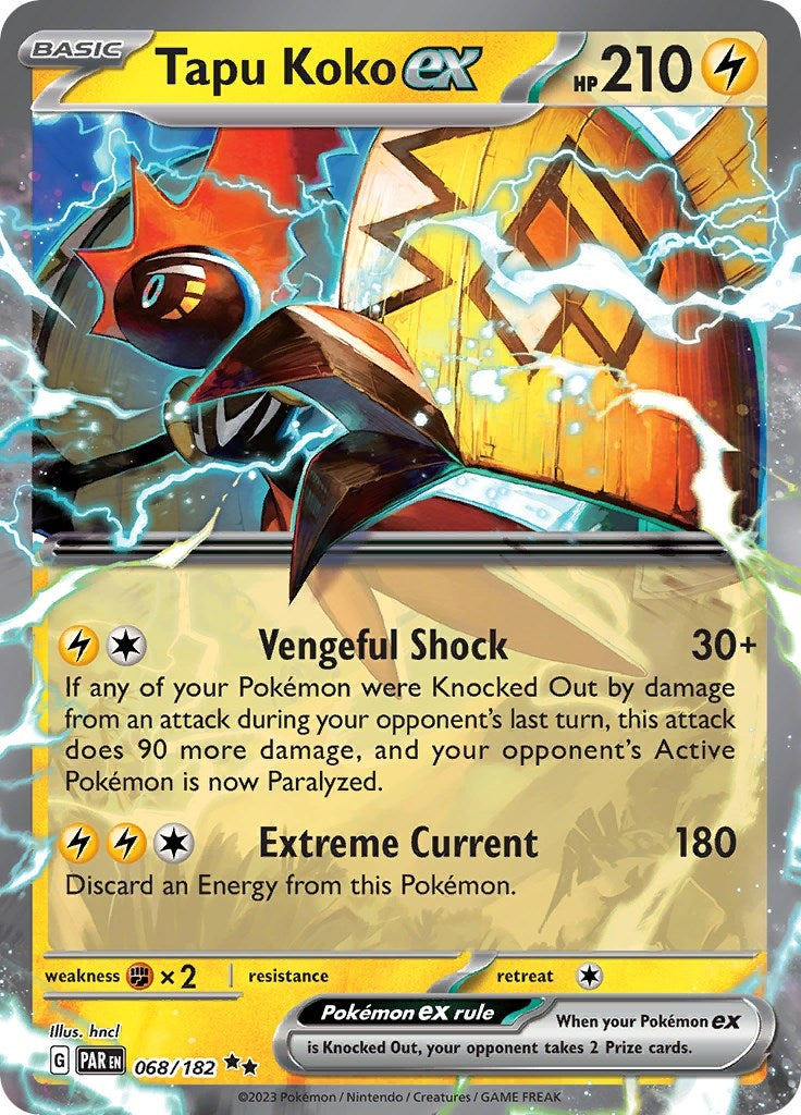 Image for Tapu Koko ex (068/182) (PAR) - Pokemon