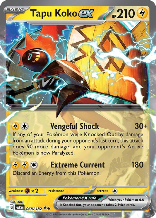Image for Tapu Koko ex (068/182) (PAR) - Pokemon