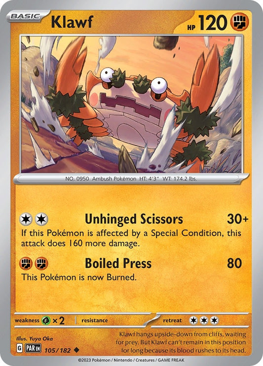 Image for Klawf (105/182) (PAR) - Pokemon