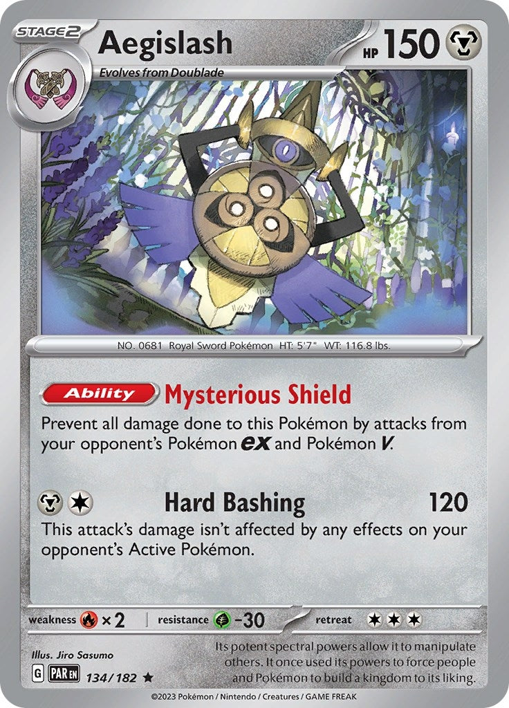 Image for Aegislash (134/182) (PAR) - Pokemon