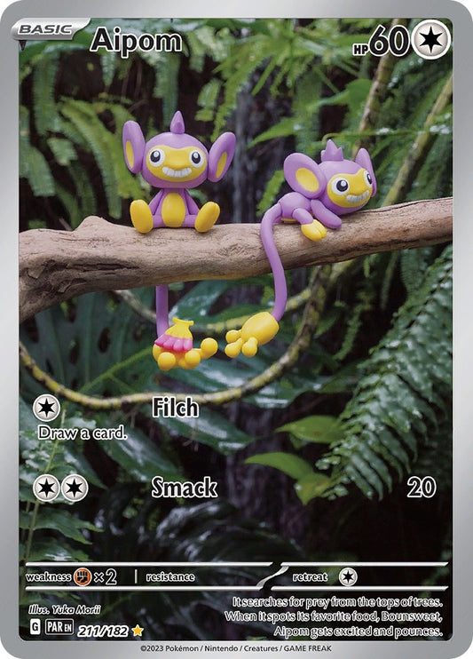 Image for Aipom (211/182) (PAR) - Pokemon
