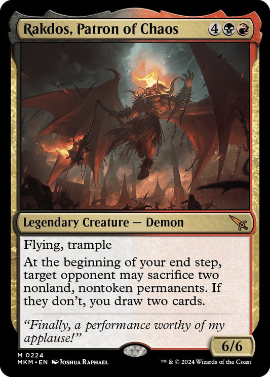 Image for Rakdos, Patron of Chaos (224) (MKM) - Magic: The Gathering