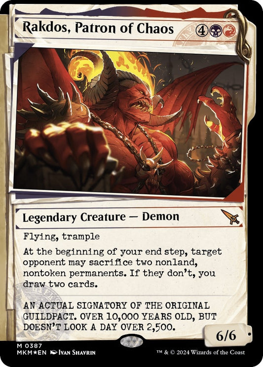 Image for Rakdos, Patron of Chaos (Showcase) (Invisible Ink) (387) (MKM) - Magic: The Gathering