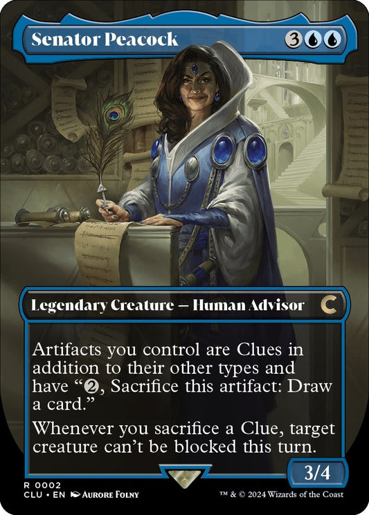 Image for Senator Peacock (Borderless) (2) (CLU) - Magic: The Gathering