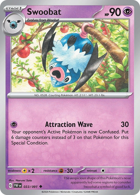 Image for Swoobat (033/091) (PAF) - Pokemon