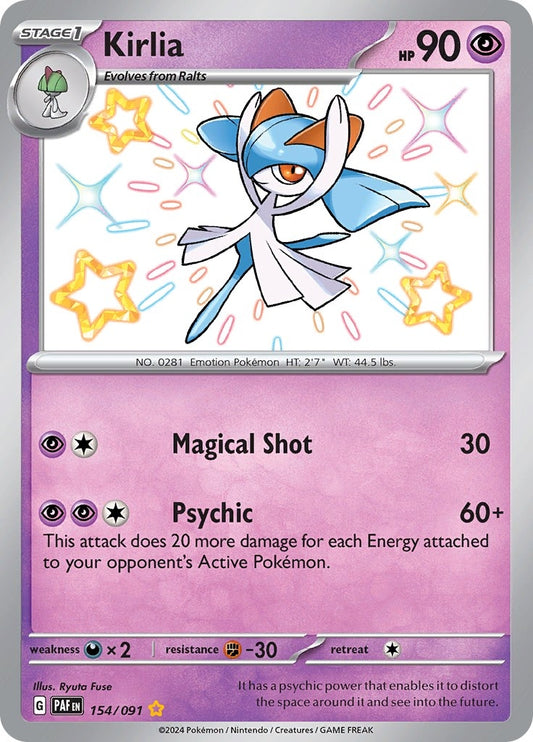 Image for Kirlia (154/091) (PAF) - Pokemon