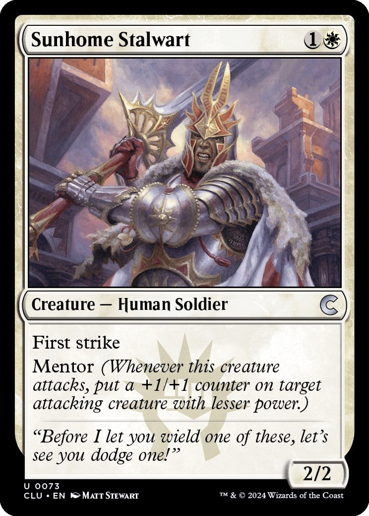 Image for Sunhome Stalwart (73) (CLU) - Magic: The Gathering
