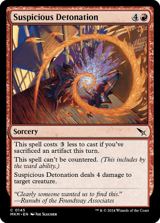 Image for Suspicious Detonation (145) (MKM) - Magic: The Gathering