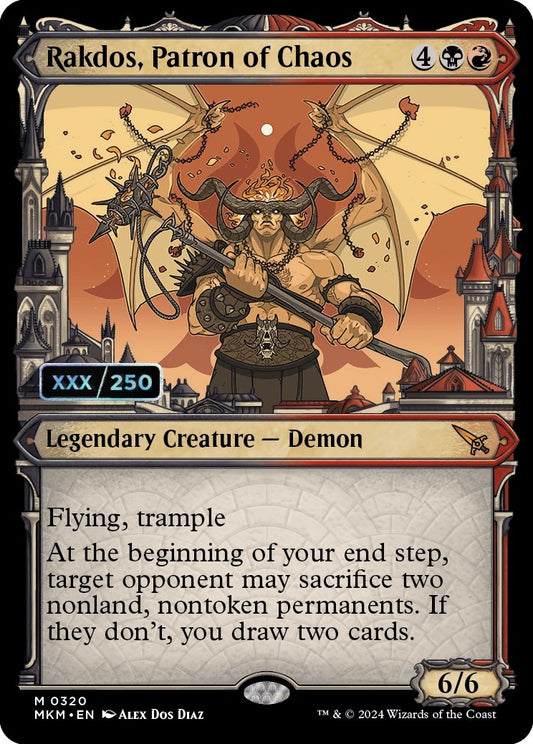 Image for Rakdos, Patron of Chaos (Serial Numbered) (320) (MKM) - Magic: The Gathering