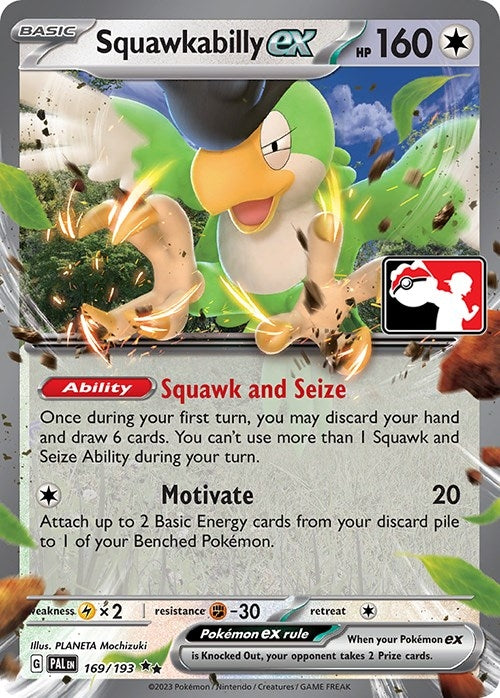 Image for Squawkabilly ex (169/193) - Pokemon
