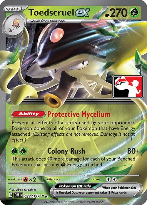 Image for Toedscruel ex (022/197) - Pokemon