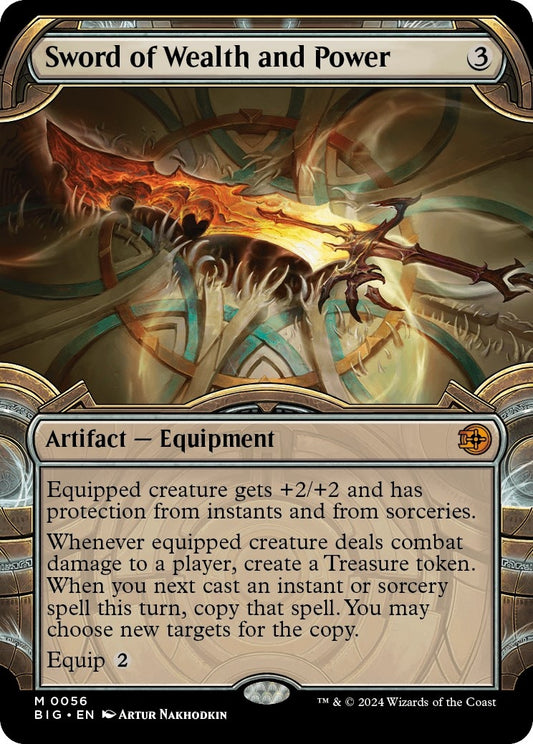 Image for Sword of Wealth and Power (Showcase) (56) (BIG) - Magic: The Gathering