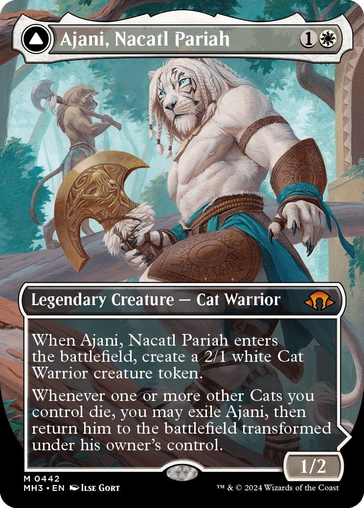 Image for Ajani, Nacatl Pariah (Borderless) (442) (MH3) - Magic: The Gathering