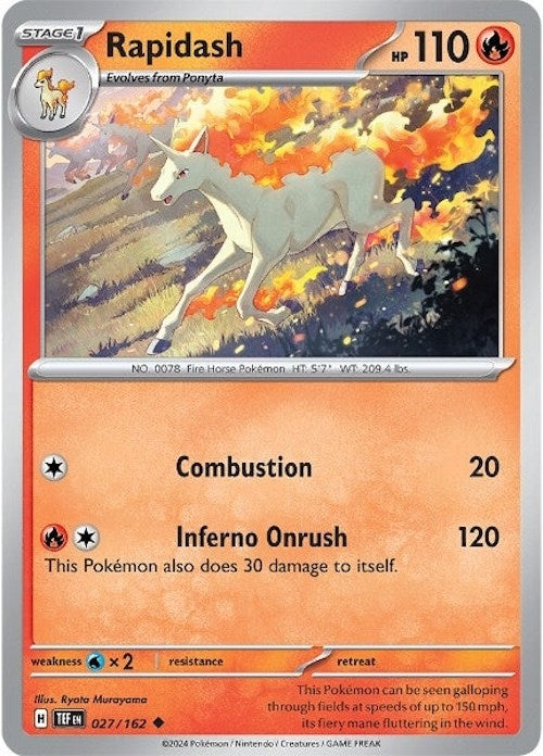Image for Rapidash (027/162) (TEF) - Pokemon