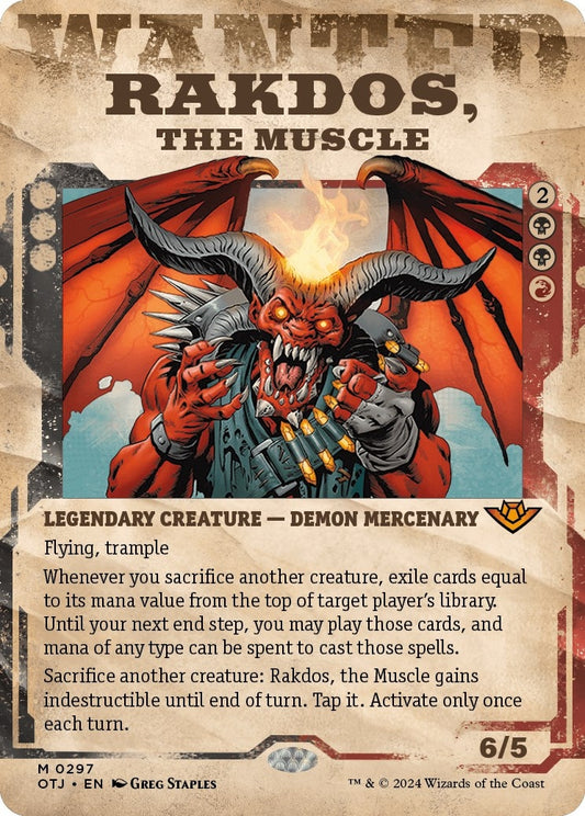 Image for Rakdos, the Muscle (Showcase) (297) (OTJ) - Magic: The Gathering