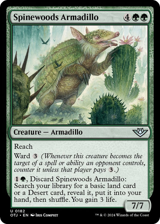 Image for Spinewoods Armadillo (182) (OTJ) - Magic: The Gathering