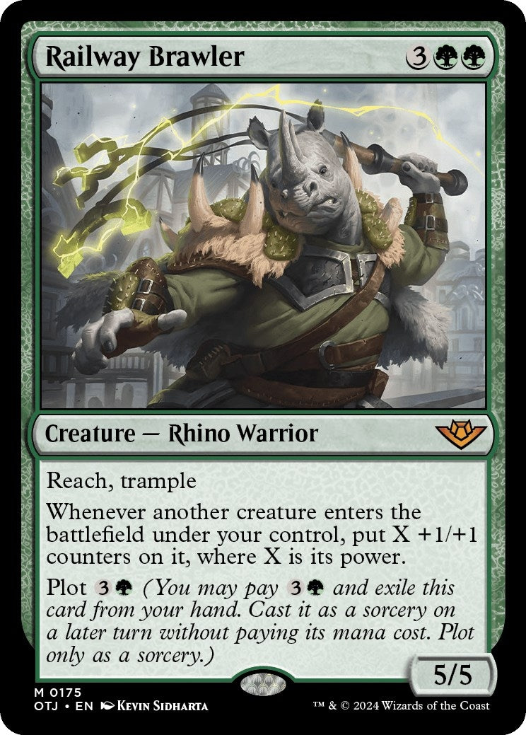 Image for Railway Brawler (175) (OTJ) - Magic: The Gathering