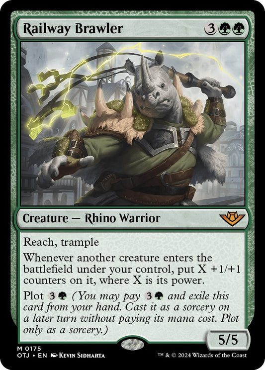 Image for Railway Brawler (175) (OTJ) - Magic: The Gathering