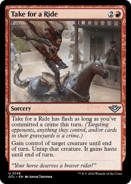 Image for Take for a Ride (148) (OTJ) - Magic: The Gathering