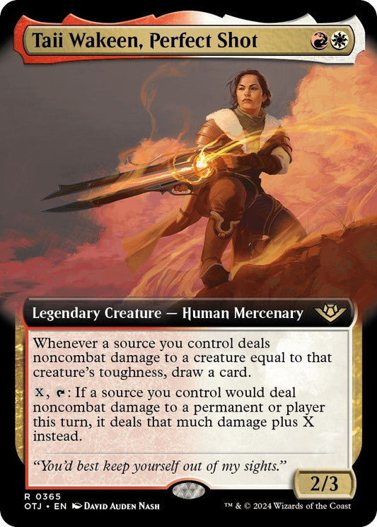 Image for Taii Wakeen, Perfect Shot (Extended Art) (365) (OTJ) - Magic: The Gathering