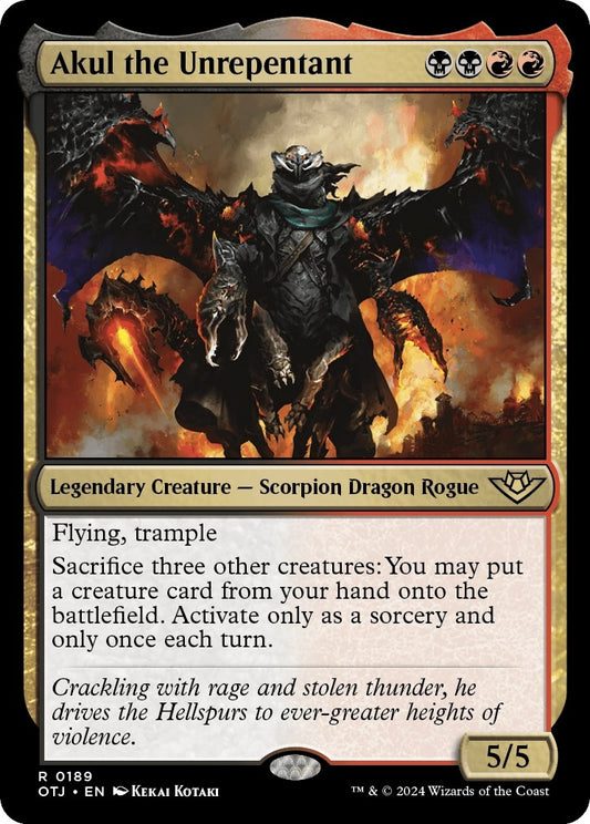 Image for Akul the Unrepentant (189) (OTJ) - Magic: The Gathering