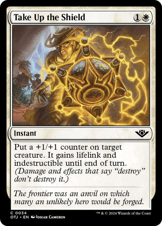 Image for Take Up the Shield (34) (OTJ) - Magic: The Gathering