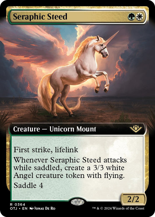 Image for Seraphic Steed (Extended Art) (364) (OTJ) - Magic: The Gathering