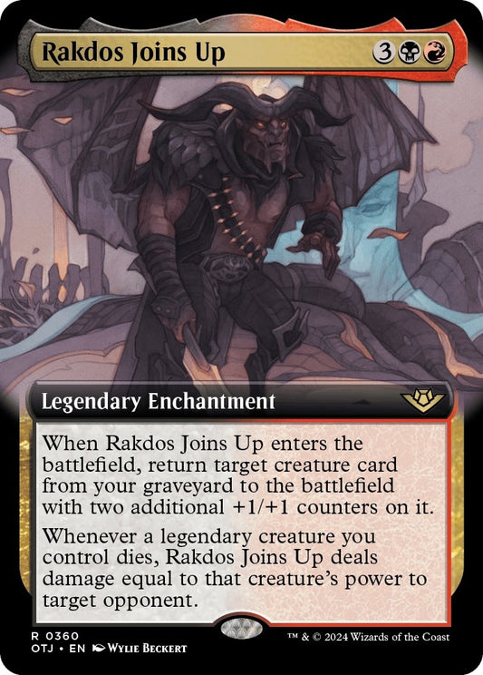 Image for Rakdos Joins Up (Extended Art) (360) (OTJ) - Magic: The Gathering