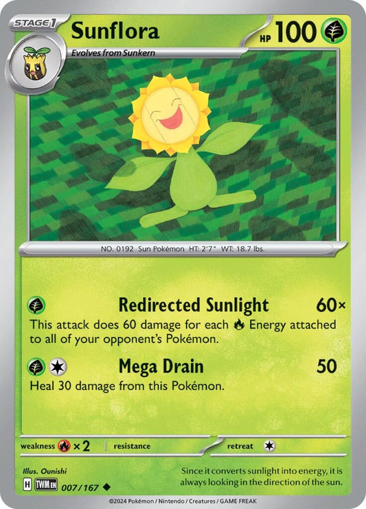Image for Sunflora (007/167) (TWM) - Pokemon
