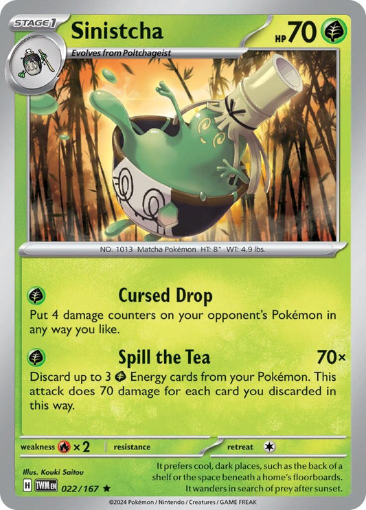 Image for Sinistcha (022/167) (TWM) - Pokemon