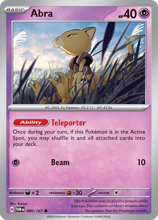 Image for Abra (080/167) (TWM) - Pokemon