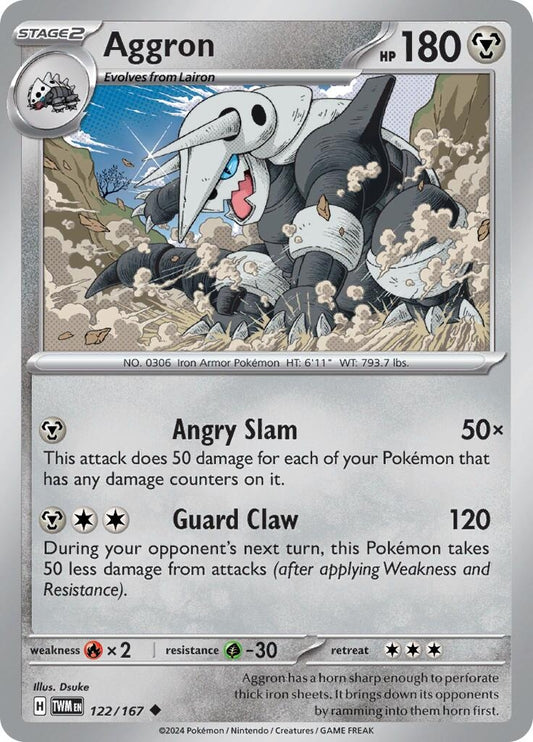 Image for Aggron (122/167) (TWM) - Pokemon