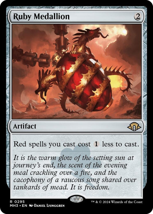 Image for Ruby Medallion (295) (MH3) - Magic: The Gathering
