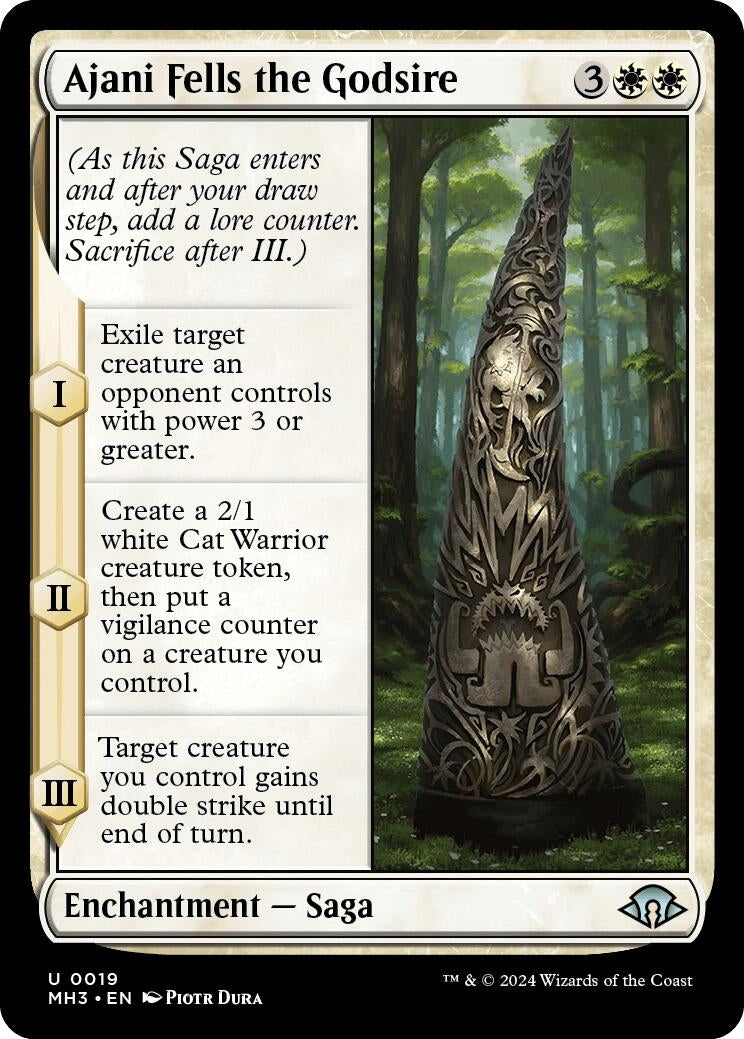 Image for Ajani Fells the Godsire (19) (MH3) - Magic: The Gathering