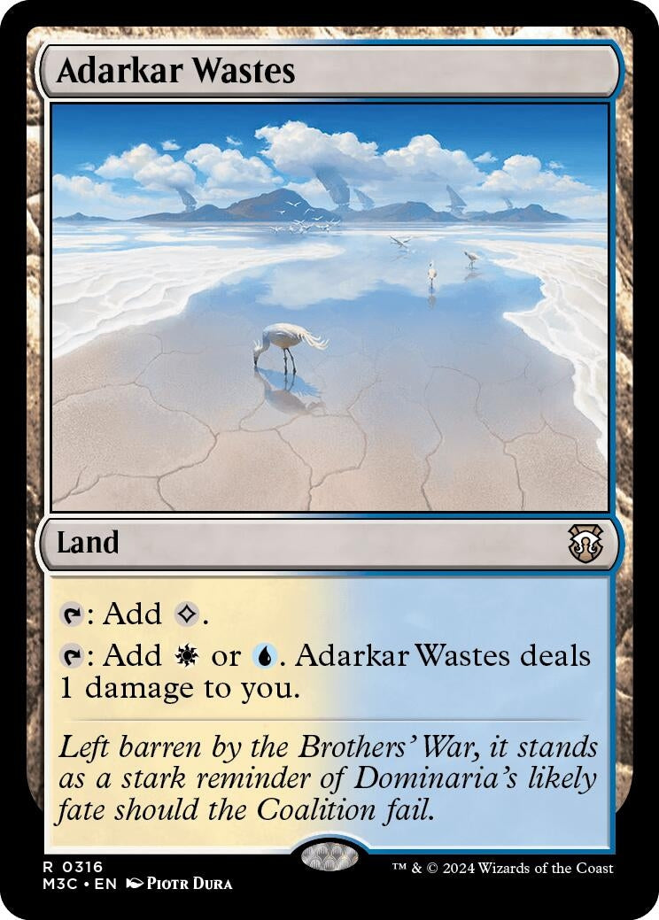 Image for Adarkar Wastes (316) (M3C) - Magic: The Gathering