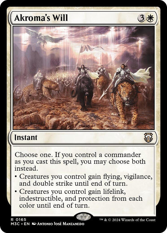 Image for Akroma's Will (165) (M3C) - Magic: The Gathering