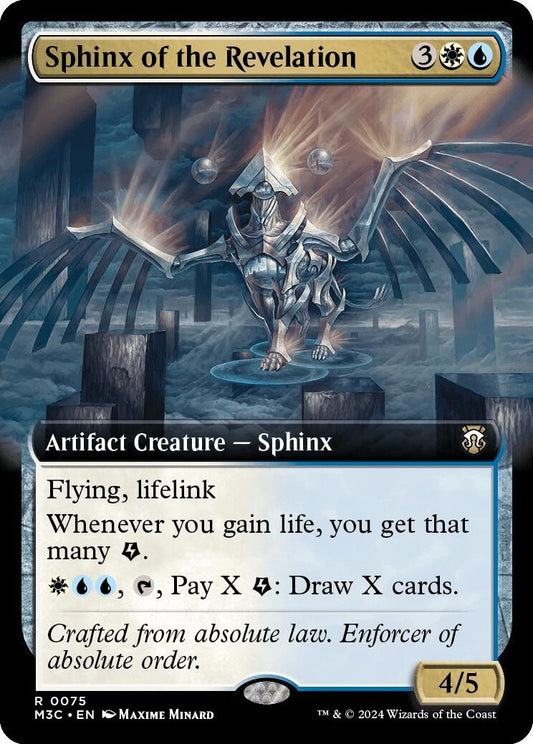 Image for Sphinx of the Revelation (Extended Art) (75) (M3C) - Magic: The Gathering