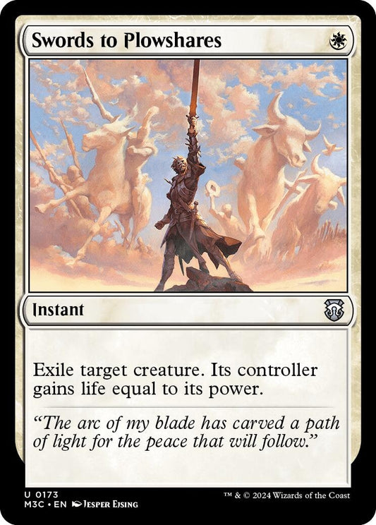 Image for Swords to Plowshares (Ripple Foil) (173) (M3C) - Magic: The Gathering