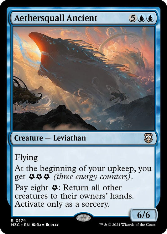 Image for Aethersquall Ancient (Ripple Foil) (174) (M3C) - Magic: The Gathering