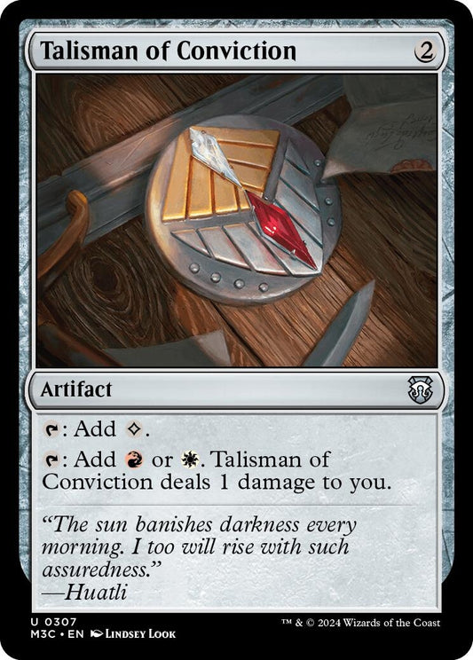 Image for Talisman of Conviction (Ripple Foil) (307) (M3C) - Magic: The Gathering