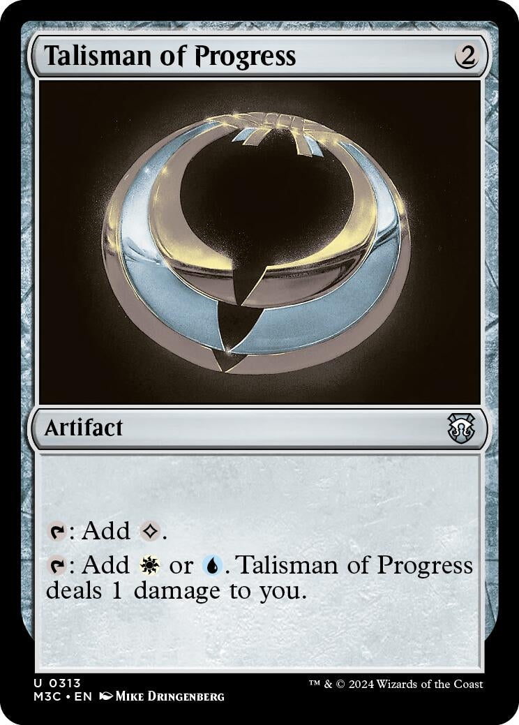 Image for Talisman of Progress (Ripple Foil) (313) (M3C) - Magic: The Gathering
