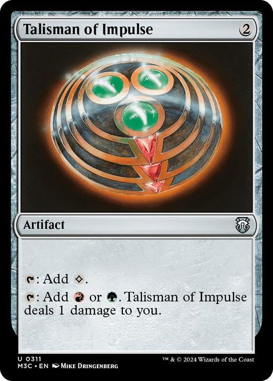 Image for Talisman of Impulse (311) (M3C) - Magic: The Gathering
