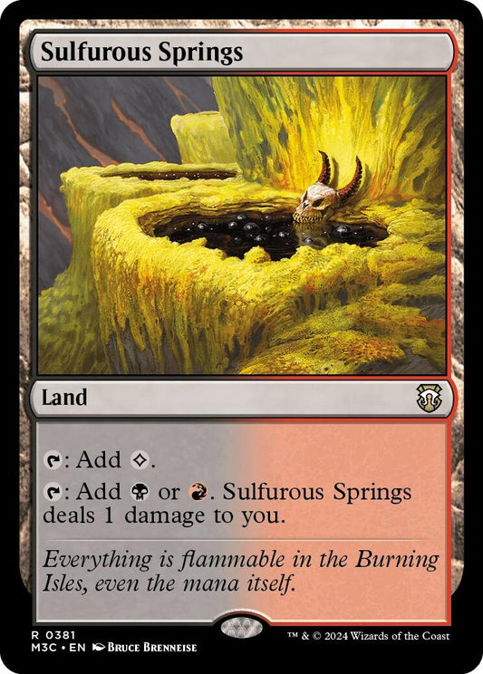 Image for Sulfurous Springs (Ripple Foil) (381) (M3C) - Magic: The Gathering
