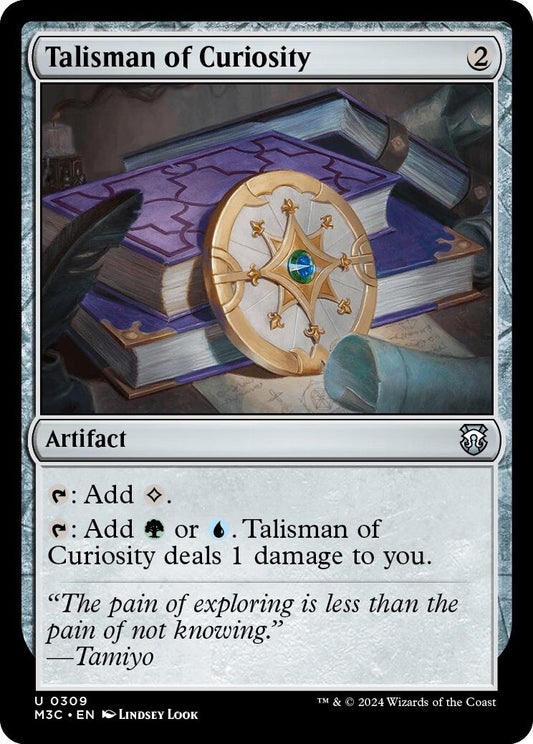 Image for Talisman of Curiosity (Ripple Foil) (309) (M3C) - Magic: The Gathering