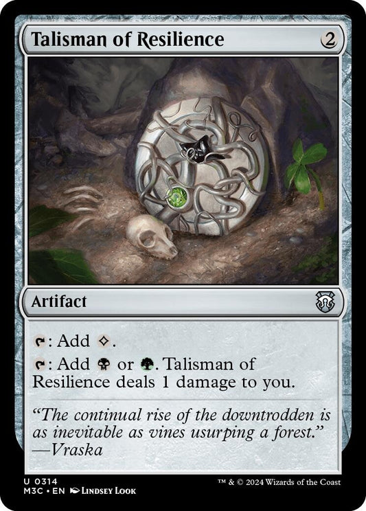 Image for Talisman of Resilience (Ripple Foil) (314) (M3C) - Magic: The Gathering