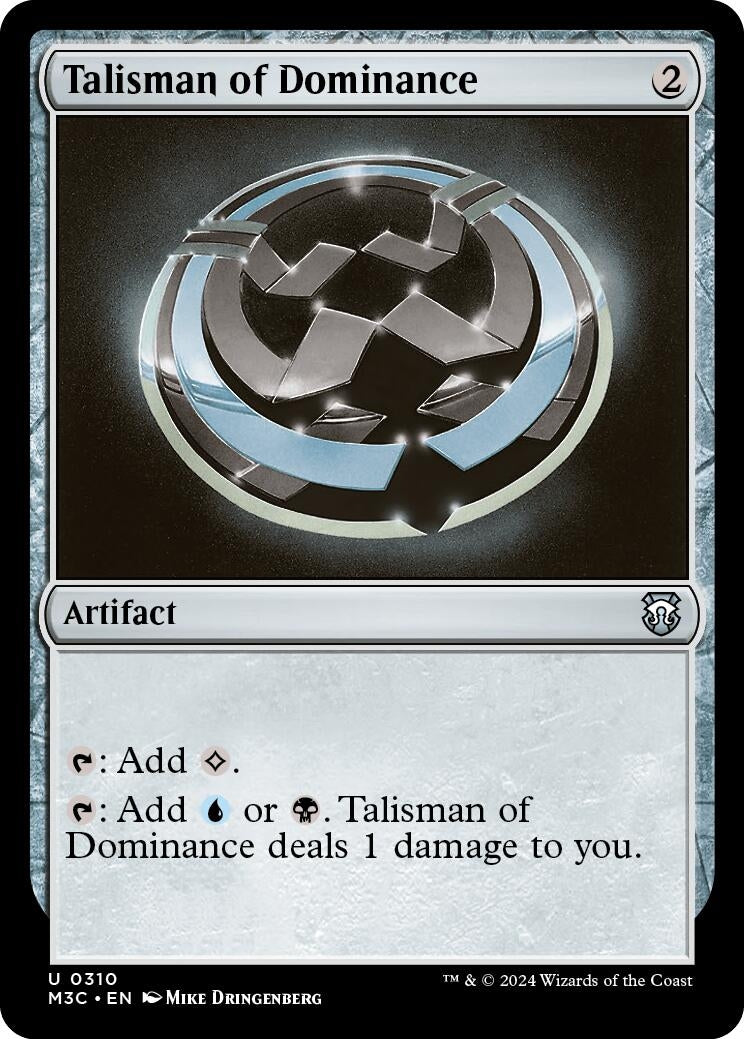 Image for Talisman of Dominance (Ripple Foil) (310) (M3C) - Magic: The Gathering