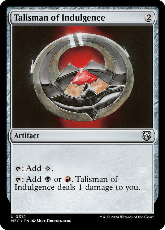 Image for Talisman of Indulgence (312) (M3C) - Magic: The Gathering